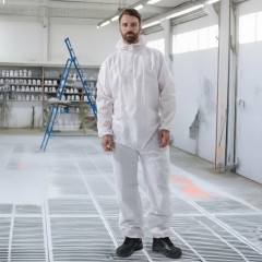 Комбинезон одноразовый с кап DELTA PLUS DT215 бел р-р XXL (DT215XX) Комбинезон одноразовый с кап DELTA PLUS DT215 бел р-р XXL (DT215XX) - фото 6