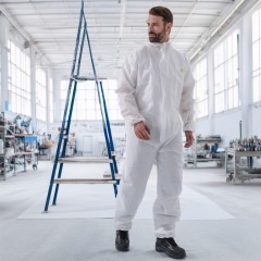 Комбинезон одноразовый с кап DELTA PLUS DT215 бел р-р XXL (DT215XX) Комбинезон одноразовый с кап DELTA PLUS DT215 бел р-р XXL (DT215XX) - фото 7