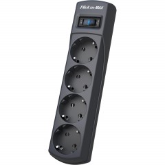 Сетевой фильтр PILOT m MAX (4/7м/16А/150Дж/темн.серый) - фото 3