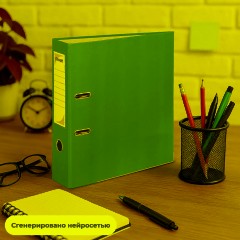 Папка-регистратор с арочн.мех.Комус Экономи 80мм,синяя,ПБП1,карм.кор,мет.уг - фото 11