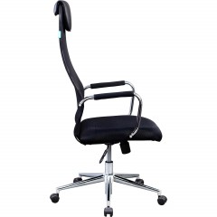 Кресло VB_Бюрократ KB-9N/BLACK ткань,сетка черный TW-01 TW-11, хром - фото 3