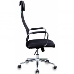 Кресло VB_Бюрократ KB-9N/BLACK ткань,сетка черный TW-01 TW-11, хром Кресло VB_Бюрократ KB-9N/BLACK ткань,сетка черный TW-01 TW-11, хром - фото 3