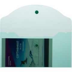 Папка-конверт на кнопке А6 135x250мм,Attache 180мкм, ассорти, 10шт.уп - фото 4