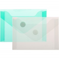 Папка-конверт на кнопке А7 105x74мм 180 мкм  ассорти,Attache  20шт.уп - фото 2