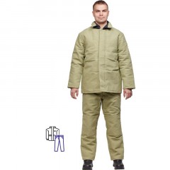 Костюм сварщика брезентовый утепл. кур/бр (модель КС02ПР) (48-50) 182-188 Костюм сварщика брезентовый утепл. кур/бр (модель КС02ПР) (48-50) 182-188 - фото 2