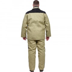 Костюм сварщика брезент+спилок утепл. кур/бр (мод. КС21ПР) (48-50) 170-176 Костюм сварщика брезент+спилок утепл. кур/бр (мод. КС21ПР) (48-50) 170-176 - фото 4