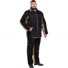 Костюм сварщика брезент+спилок утепл. КБР (арт. КС21ПР) 48-50/182-188 Костюм сварщика брезент+спилок утепл. КБР (арт. КС21ПР) 48-50/182-188 - фото 2