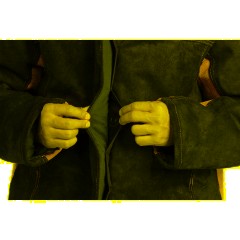 Костюм сварщика брезент+спилок утепл. КБР (арт. КС21ПР) 48-50/182-188 - фото 11