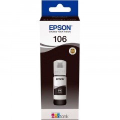 Чернила Epson 106 T00R1 C13T00R140 че рный фото дляL7160/L7180 - фото 2