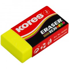 Ластик Kores прямоугольный КЕ-30 1/3 шт., блистер в ассортименте Ластик Kores прямоугольный КЕ-30 1/3 шт., блистер в ассортименте - фото 3