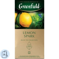 Чай Greenfield Lemon Spark черный фольгир.25пак/уп 0711-10,172699
