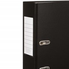 Папка-регистратор ,80 мм Элементари,черны Экономи,мет уголк,ПБП1,карм.кор - фото 5