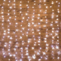 Гирлянда светодиодная Дождь 1,5x1,5 м, 144 LED, мерцание, белый, 235-035 Гирлянда светодиодная Дождь 1,5x1,5 м, 144 LED, мерцание, белый, 235-035 - фото 2