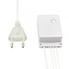Гирлянда светодиодная Дождь 2,5x2 м, 300 LED, мерцание, Белый 235-055 Гирлянда светодиодная Дождь 2,5x2 м, 300 LED, мерцание, Белый 235-055 - фото 8