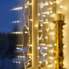Гирлянда светодиодная Дождь 2,5x2 м, 300 LED, шарики, мерц, Теп бел 235-056 Гирлянда светодиодная Дождь 2,5x2 м, 300 LED, шарики, мерц, Теп бел 235-056 - фото 4