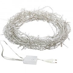 Гирлянда светодиодная Дождь 240LED, 2x3 м, МЕРЦАНИЕ, Теплый Белый 235-066 - фото 3