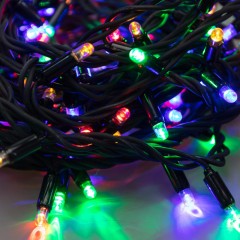 Гирлянда светодиодная Дюраплей LED 20м 200 LED черный каучук Мульти 315-159 Гирлянда светодиодная Дюраплей LED 20м 200 LED черный каучук Мульти 315-159 - фото 4