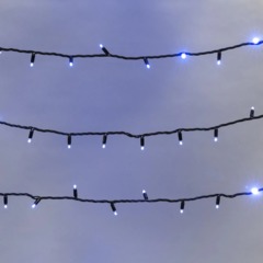 Гирлянда светодиодная Дюраплей LED 20м 200 LED черный каучук Синий 315-153 - фото 5