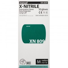 Перчатки мед.смотров. нитрил.,нестер., зеленый ,MANUAL XN 809 (M) 25пар,ПС Перчатки мед.смотров. нитрил.,нестер., зеленый ,MANUAL XN 809 (M) 25пар,ПС - фото 7