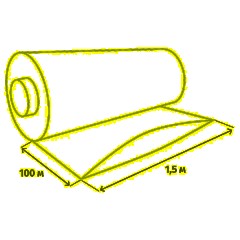 Пленка укрывная рукав ПВД 80мкм 1,5х100м сер,2сорт,толщ.рукава160 мкм(16кг) - фото 2