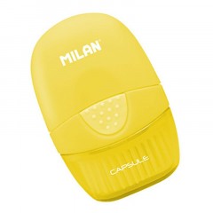 Ластик каучуковый Milan Capsule в пластиковом чехле с щёткой, цв в асс Ластик каучуковый Milan Capsule в пластиковом чехле с щёткой, цв в асс - фото 6