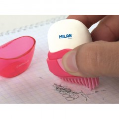 Ластик каучуковый Milan Capsule в пластиковом чехле с щёткой, цв в асс Ластик каучуковый Milan Capsule в пластиковом чехле с щёткой, цв в асс - фото 12
