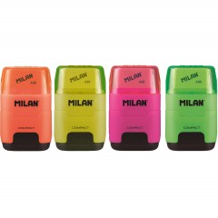 Ластик-точилка Milan Compact Fluo, цв в асс 4719116 Ластик-точилка Milan Compact Fluo, цв в асс 4719116 - фото 3