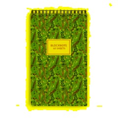 Блокнот А5,40л,клетка,гребень ЦВЕТЫ.ПАТТЕРН 3-40-251 в ассорт - фото 5