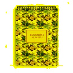 Блокнот А6,40л,клетка,гребень ЦВЕТЫ.ПАТТЕРН 3-40-252 в ассорт - фото 2