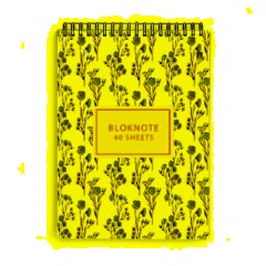 Блокнот А6,40л,клетка,гребень ЦВЕТЫ.ПАТТЕРН 3-40-252 в ассорт - фото 3