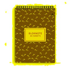 Блокнот А6,40л,клетка,гребень ЦВЕТЫ.ПАТТЕРН 3-40-252 в ассорт - фото 4