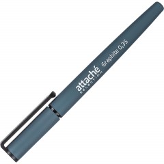 Ручка гелевая неавтомат. Attache Selection Graphite цвет чернил синий Ручка гелевая неавтомат. Attache Selection Graphite цвет чернил синий - фото 4