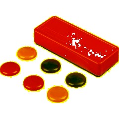 Набор принадл. для магн.-маркерных досок Attache (губка и магниты) - фото 2