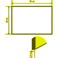 Доска магнитно-маркерная 30х45 Attache Wood дерев.рама - фото 2