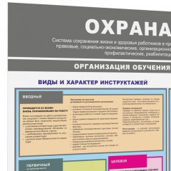 Информационный стенд-плакат Организация обучения охране труда 430х470 - фото 4