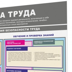 Информационный стенд-плакат Организация обучения охране труда 430х470 - фото 5