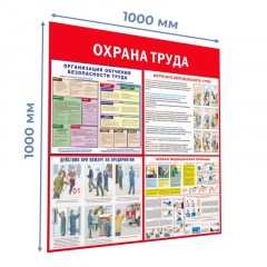 Информационный стенд-плакат Охрана труда 1000х1000 - фото 2