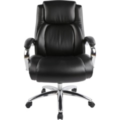 Кресло BN_Dp_EChair-585 TR рецикл.кожа черный, хром - фото 2