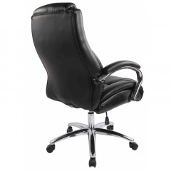 Кресло BN_Dp_EChair-585 TR рецикл.кожа черный, хром Кресло BN_Dp_EChair-585 TR рецикл.кожа черный, хром - фото 4