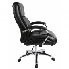 Кресло BN_Dp_EChair-585 TR рецикл.кожа черный, хром Кресло BN_Dp_EChair-585 TR рецикл.кожа черный, хром - фото 3