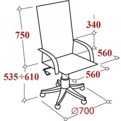 Кресло BN_Dp_EChair-585 TR рецикл.кожа черный, хром Кресло BN_Dp_EChair-585 TR рецикл.кожа черный, хром - фото 5