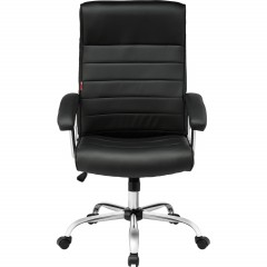 Кресло BN_Dt_EChair-586 TPU экокожа  черный, хром - фото 2