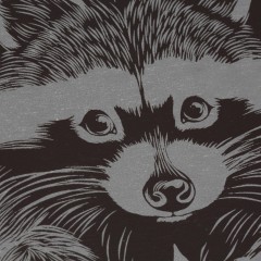 Гравюра Классика большая с эффектом серебра Lori Пушистый енот, Гр-557 - фото 8