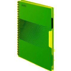 Бизнес-тетрадь А4,140л,кл,спир,пласт.обл,2разд Attache DIGITAL розов 876746 - фото 2