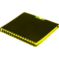 Бизнес-тетрадь А5,140л,кл,спир,пласт.обл,2разд Attache DIGITAL черн 876748 - фото 4