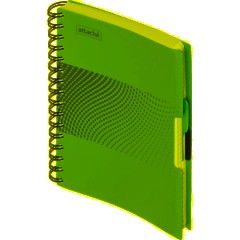 Бизнес-тетрадь А5,140л,кл,спир,пласт.обл,2разд Attache DIGITAL синий 876750 - фото 2