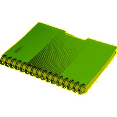 Бизнес-тетрадь А5,140л,кл,спир,пласт.обл,2разд Attache DIGITAL синий 876750 - фото 4