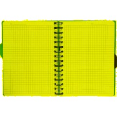 Бизнес-тетрадь А5,140л,кл,спир,пласт.обл,2разд Attache DIGITAL синий 876750 - фото 6