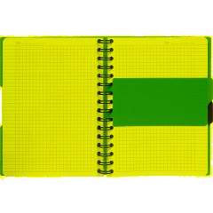 Бизнес-тетрадь А5,140л,кл,спир,пласт.обл,2разд Attache DIGITAL синий 876750 - фото 7