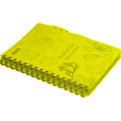 Бизнес-тетрадь А5,140л,кл,спир,плас Attache Selection Flower DreamsBlossom - фото 4